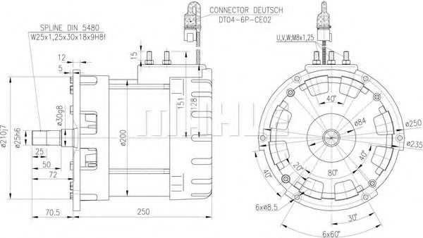 MAHLE ORIGINAL MM 392 Electric Motor
